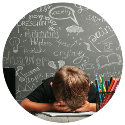 Child very sad due to low grades in need of child psychologist for child counselling