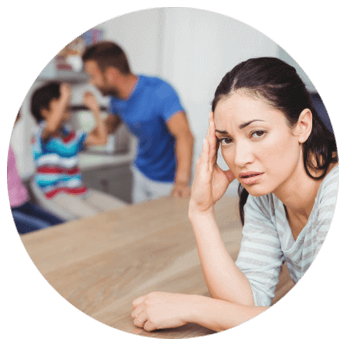 Due to the parental pressure, the mother is suffering from poor health in need of parenting counselling